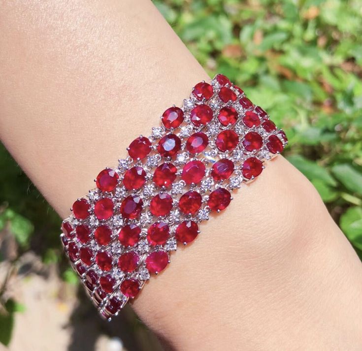 Ruby radiance set in diamond