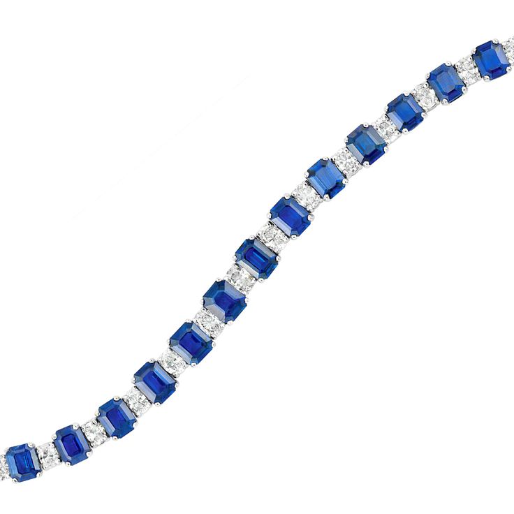 A sea of sapphires on a shore of diamonds