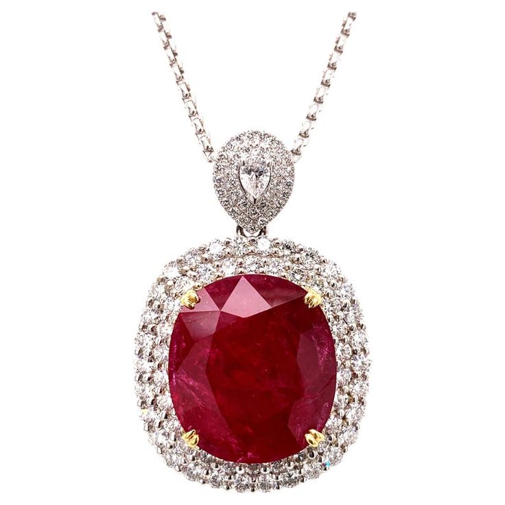 Ruby Diamond Harmony Pendant